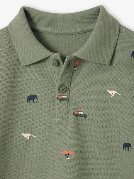 Polo Imprimé Garçon - Kaki 7 Polo Imprimé Garçon - Kaki – Image 7