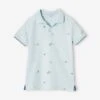 Polo Imprimé Garçon - Bleu Ciel -Vertbaudet Soldes Boutique polo imprime garcon 8
