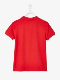 Polo Manches Courtes Broderie Poitrine Garçon - Rouge 34 Polo Manches Courtes Broderie Poitrine Garçon - Rouge -Vertbaudet Soldes Boutique polo manches courtes broderie poitrine garcon 54