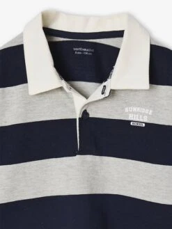 Polo Rayé Garçon - Gris Chiné -Vertbaudet Soldes Boutique polo raye garcon 2
