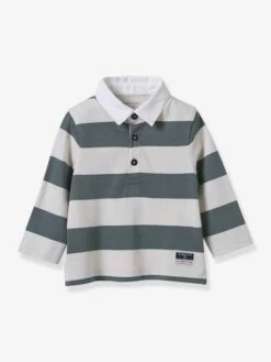 Cyrillus Polo Rugby Bébé Coton Biologique - Vert