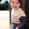 Pull à Rayures Colorées Boutonné épaule Bébé Garçon - Bleu Ardoise -Vertbaudet Soldes Boutique pull a rayures colorees boutonne epaule bebe garcon