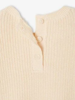 Pull Brodé Bébé - Vanille -Vertbaudet Soldes Boutique pull brode bebe 3