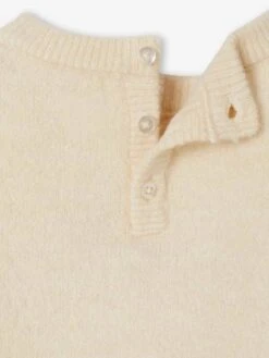 Pull De Noël Renne Détails Brillants Bébé - Beige Poudré -Vertbaudet Soldes Boutique pull de noel renne details brillants bebe 3