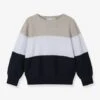 Pull En Maille Doux Pour Garçon NMMVOHAN NAME IT, Color Block - Beige -Vertbaudet Soldes Boutique pull en maille doux pour garcon nmmvohan name it color block 4