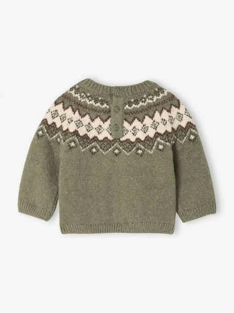 Pull Jacquard Bébé Garçon En Maille Mousseuse Ultra Douce - écru 9 Pull Jacquard Bébé Garçon En Maille Mousseuse Ultra Douce - écru – Image 9