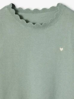 Pull Personnalisable Fille - Gris Chiné -Vertbaudet Soldes Boutique pull personnalisable fille 31