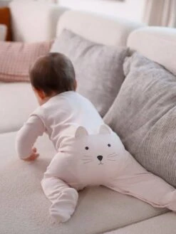 Pyjama Bébé Chat - Rose Pâle -Vertbaudet Soldes Boutique pyjama bebe chat 2