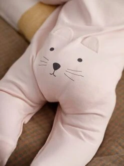 Pyjama Bébé Chat - Rose Pâle