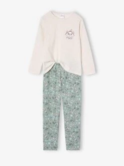 Pyjama Disney Marie Les Aristochats Fille - Vert Sauge