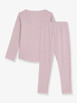 PETIT BATEAU Pyjama Enfant Coton Côte 1x1 - Rose -Vertbaudet Soldes Boutique pyjama enfant coton cote 1x1 3