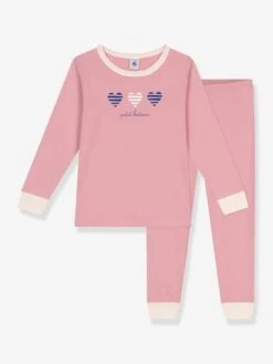 PETIT BATEAU Pyjama Fille En Coton - Rose