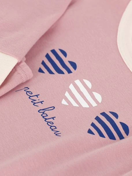 PETIT BATEAU Pyjama Fille En Coton - Rose 4 PETIT BATEAU Pyjama Fille En Coton - Rose – Image 4