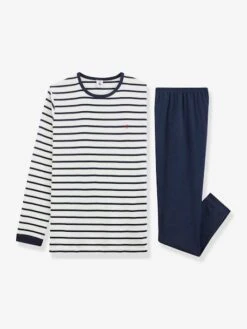 PETIT BATEAU Pyjama Marinière Garçon - écru -Vertbaudet Soldes Boutique pyjama mariniere garcon 2