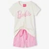 Pyjashort Barbie Motif Foil Brillant - Rose Bonbon -Vertbaudet Soldes Boutique pyjashort barbie motif foil brillant