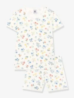 PETIT BATEAU Pyjashort Fille - Blanc Imprimé