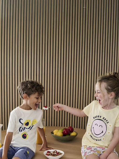 Pyjashort Smiley World So Tired - Bleu Chambray 2 Pyjashort Smiley World So Tired - Bleu Chambray – Image 2