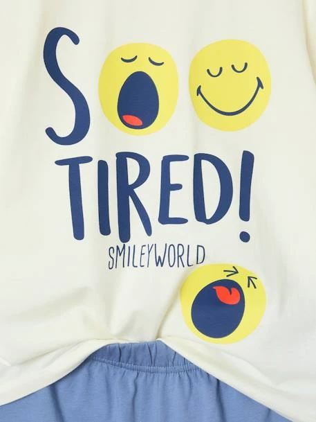 Pyjashort Smiley World So Tired - Bleu Chambray 6 Pyjashort Smiley World So Tired - Bleu Chambray – Image 6