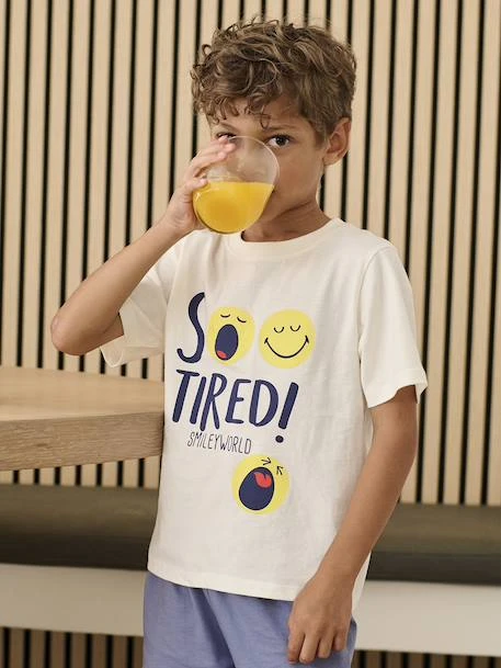 Pyjashort Smiley World So Tired - Bleu Chambray 9 Pyjashort Smiley World So Tired - Bleu Chambray – Image 9