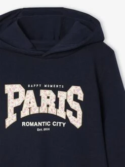 Robe à Capuche En Molleton Fille Détails Fantaisie - Gris Chiné -Vertbaudet Soldes Boutique robe a capuche en molleton fille details fantaisie 32