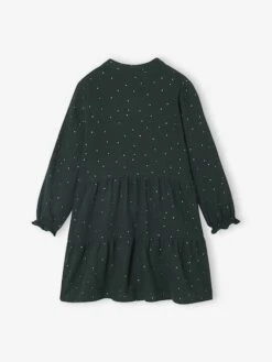 Robe à Pois En Gaze De Coton Fille - Vert Sauge -Vertbaudet Soldes Boutique robe a pois en gaze de coton fille 23