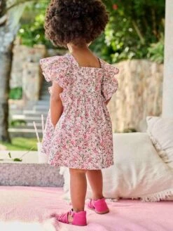 Robe à Volants Bébé - Carreaux Rose -Vertbaudet Soldes Boutique robe a volants bebe 9