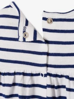 Robe Bébé En Jersey BASICS - Bleu Royal Rayé 10 Robe Bébé En Jersey BASICS - Bleu Royal Rayé -Vertbaudet Soldes Boutique robe bebe en jersey basics 3