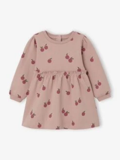 Robe Bébé En Molleton - Beige Doré -Vertbaudet Soldes Boutique robe bebe en molleton 28