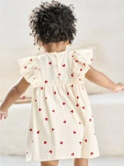 Robe Bébé En Seersucker - Vanille -Vertbaudet Soldes Boutique robe bebe en seersucker 10