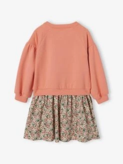 Robe Bi-matière Fille - Anthracite 12 Robe Bi-matière Fille - Anthracite -Vertbaudet Soldes Boutique robe bi matiere fille 5