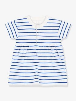 PETIT BATEAU Robe + Body Manches Courtes - Blanc