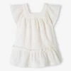 Robe Brodée De Cérémonie Bébé - écru -Vertbaudet Soldes Boutique robe brodee de ceremonie bebe