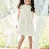 Robe De Cérémonie Brodée Fille - écru -Vertbaudet Soldes Boutique robe de ceremonie brodee fille