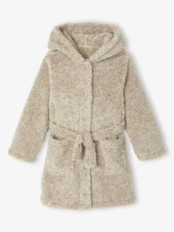 Robe De Chambre Capuche Ours Garçon - écru -Vertbaudet Soldes Boutique robe de chambre capuche ours garcon 3