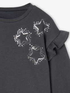 Robe De Fête Bi-matière Fille étoiles En Sequins Fille - Rose -Vertbaudet Soldes Boutique robe de fete bi matiere fille etoiles en sequins fille 2