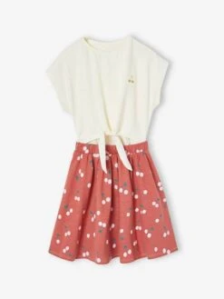 Robe Effet 2 En 1 Fille - écru