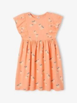 Robe En Maille Reliéfée Fille - Mandarine 18 Robe En Maille Reliéfée Fille - Mandarine -Vertbaudet Soldes Boutique robe en maille reliefee fille 6