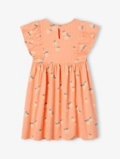Robe En Maille Reliéfée Fille - Mandarine 19 Robe En Maille Reliéfée Fille - Mandarine -Vertbaudet Soldes Boutique robe en maille reliefee fille 7