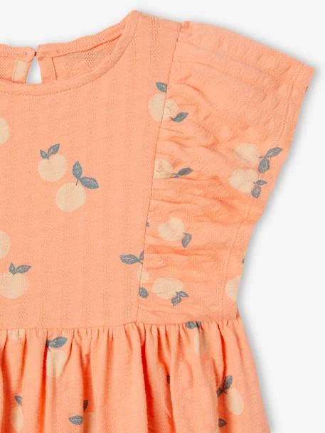 Robe En Maille Reliéfée Fille - Mandarine 9 Robe En Maille Reliéfée Fille - Mandarine – Image 9