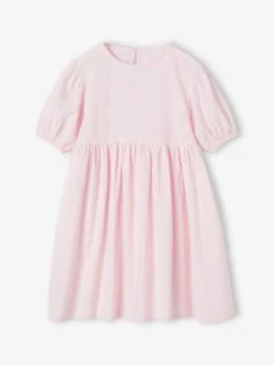 Robe En Seersucker Fille - Lilas