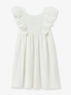 Cyrillus Robe Fille Simone - Cortège Plume- - écru