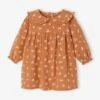 Robe Fleurie Bébé En Gaze De Coton - Vanille -Vertbaudet Soldes Boutique robe fleurie bebe en gaze de coton 7