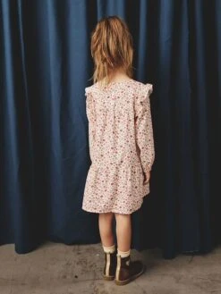 Robe Imprimée à Volants Fille - Vanille -Vertbaudet Soldes Boutique robe imprimee a volants fille 25