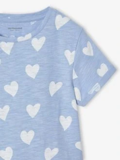 Robe Imprimée Fille Manches Courtes - Blanc -Vertbaudet Soldes Boutique robe imprimee fille manches courtes 68