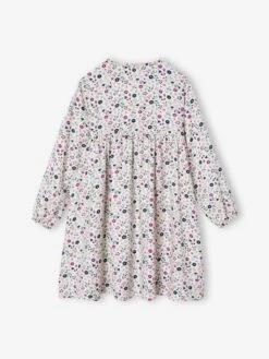 Robe Motif All Over Ouverture Boutonnée Devant - écru -Vertbaudet Soldes Boutique robe motif all over ouverture boutonnee devant 22