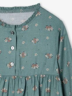 Robe Motif All Over Ouverture Boutonnée Devant - écru -Vertbaudet Soldes Boutique robe motif all over ouverture boutonnee devant 37