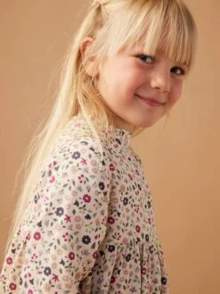 Robe Motif All Over Ouverture Boutonnée Devant - Indigo -Vertbaudet Soldes Boutique robe motif all over ouverture boutonnee devant 44