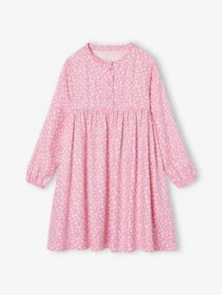 Robe Motif All Over Ouverture Boutonnée Devant - Indigo -Vertbaudet Soldes Boutique robe motif all over ouverture boutonnee devant 58