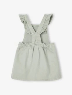 Robe Salopette Bébé Bretelles Volantées - Vert De Gris 11 Robe Salopette Bébé Bretelles Volantées - Vert De Gris -Vertbaudet Soldes Boutique robe salopette bebe bretelles volantees 11