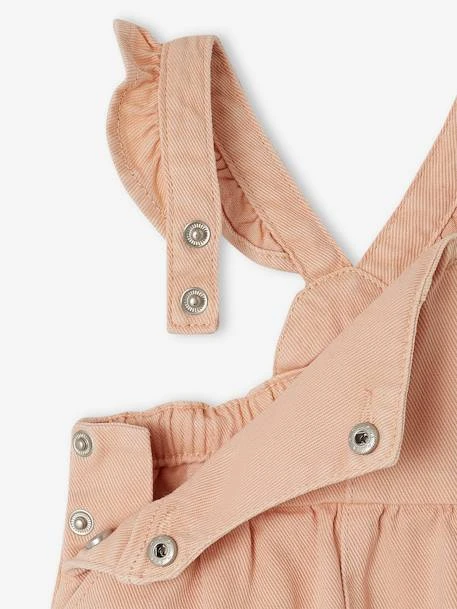 Robe Salopette Bébé Bretelles Volantées - Vert De Gris 3 Robe Salopette Bébé Bretelles Volantées - Vert De Gris – Image 3